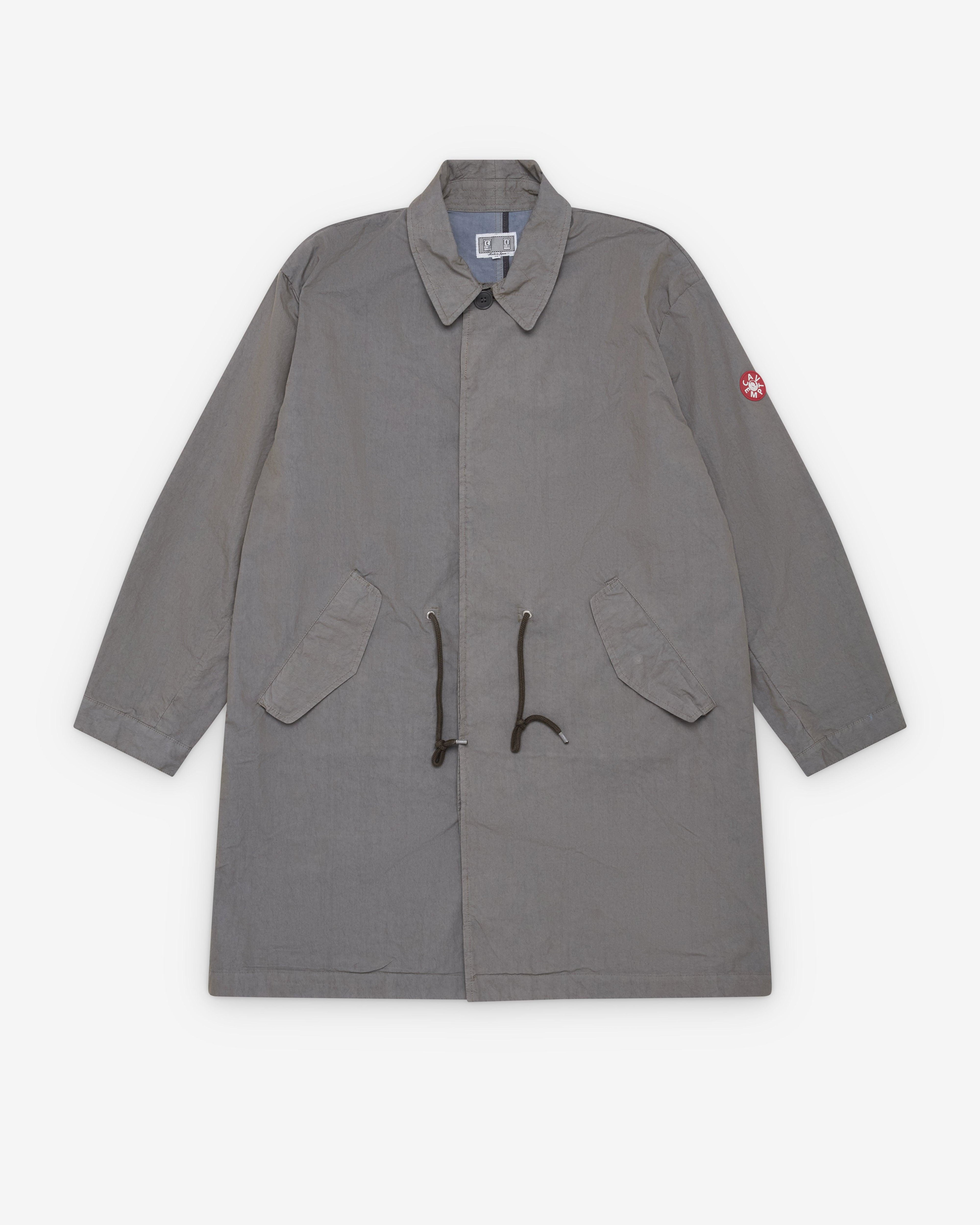 Cav Empt - Men's Overdye CN Long Coat - (Grey) by CAV EMPT