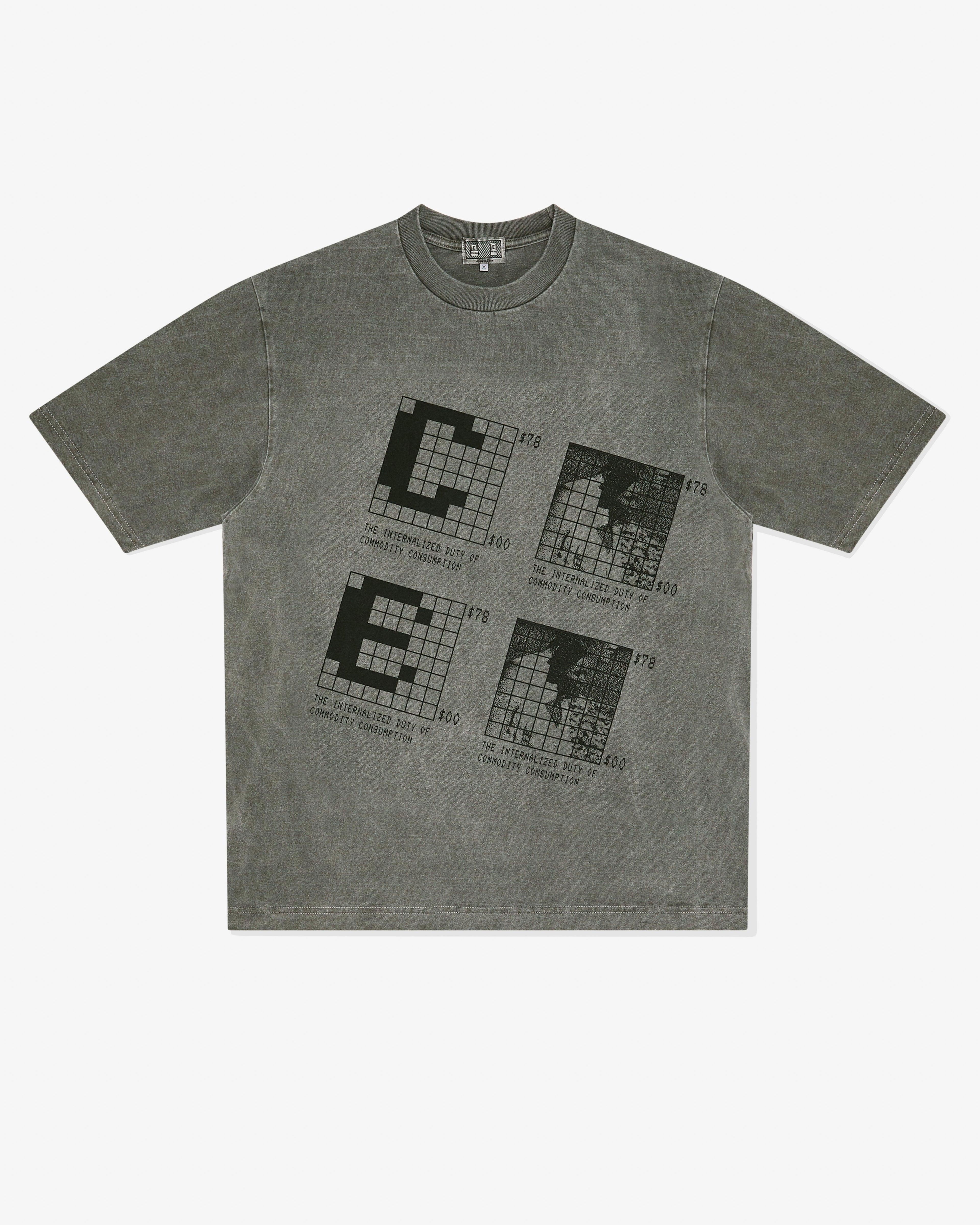 Cav Empt - Men’s Overdye Internalized Duty T-Shirt - (Grey) by CAV EMPT