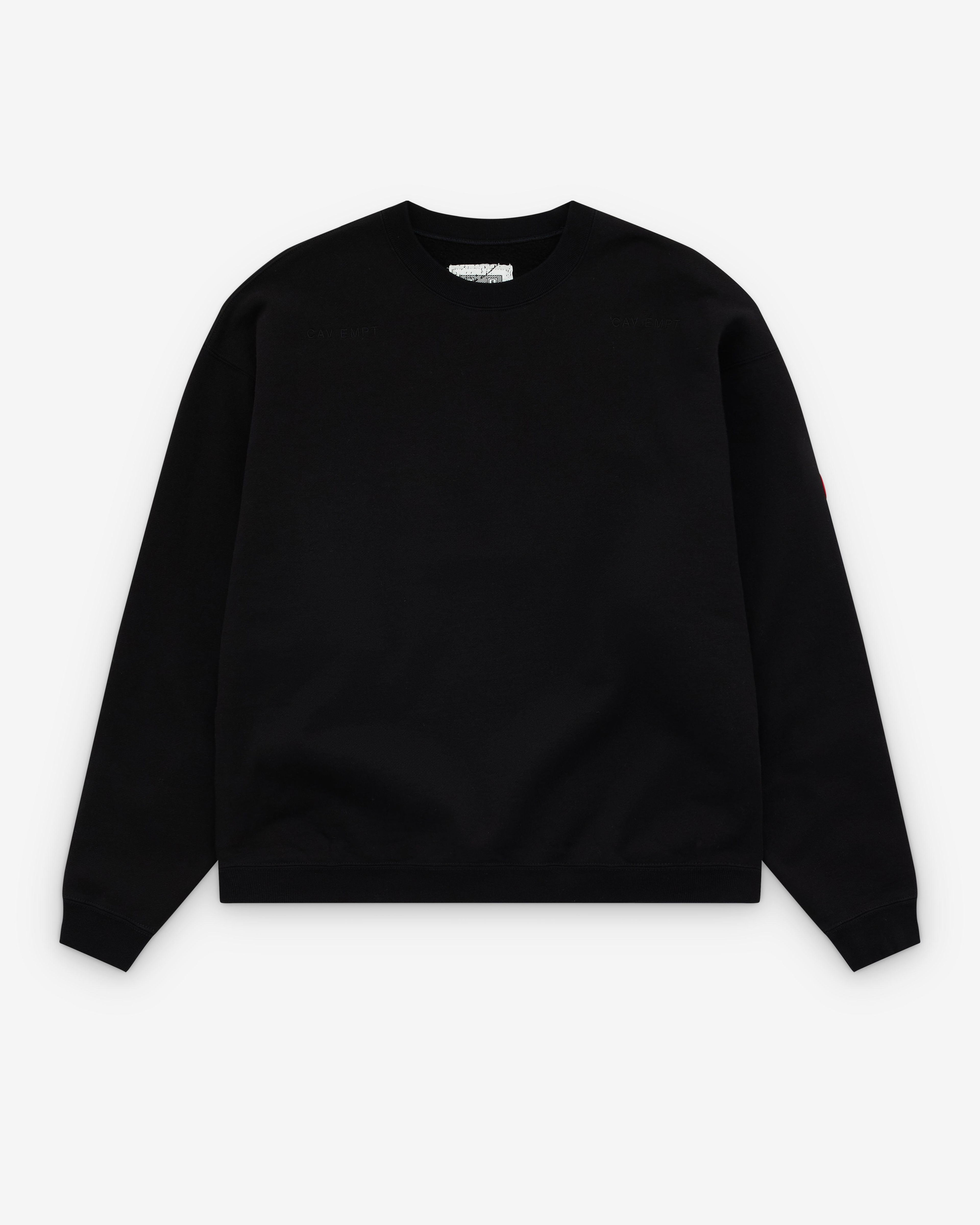 Cav Empt - Men’s Solid Loose Crew Neck - (Black) by CAV EMPT