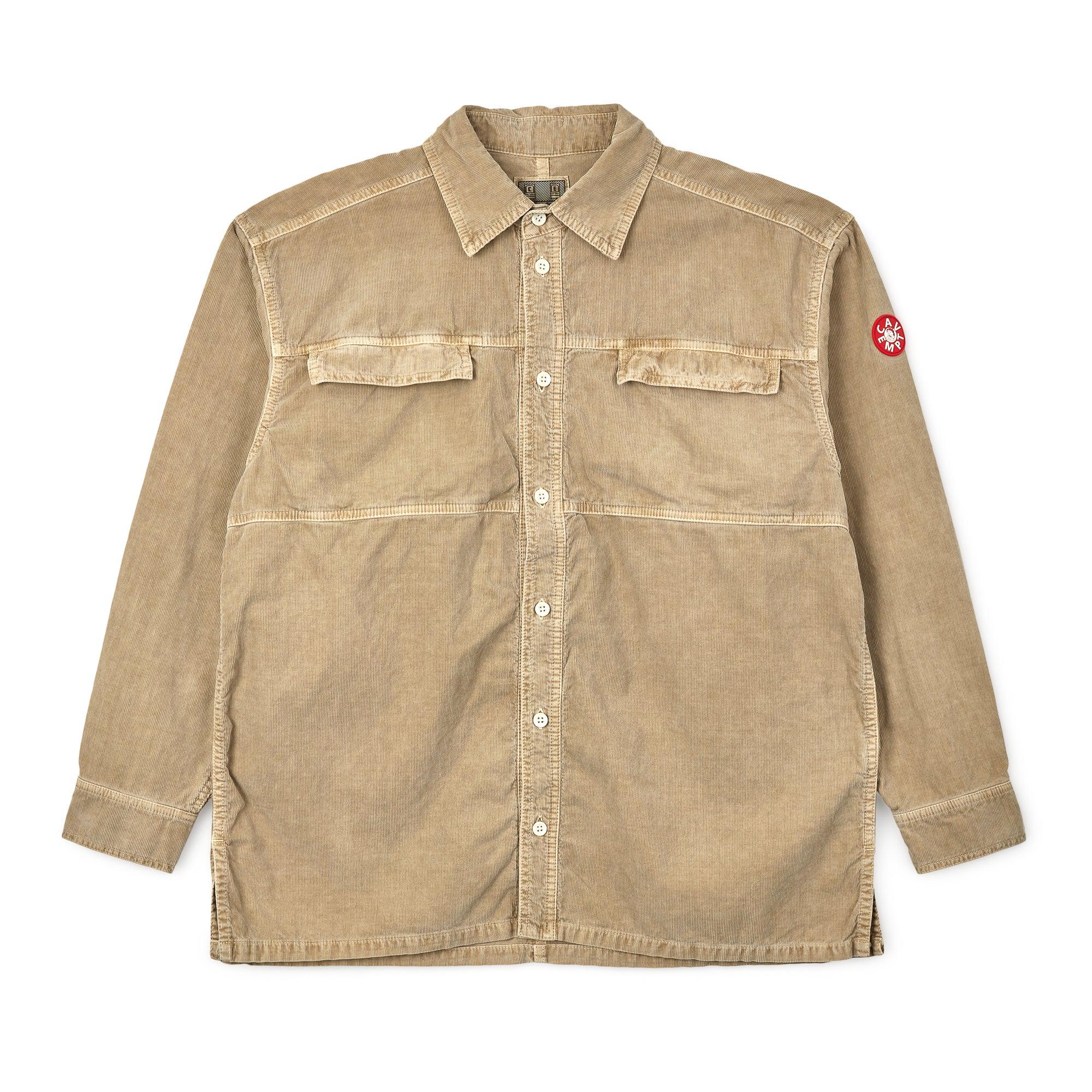 Cav Empt - Overdye Switch Cut Cord Shirt - (Beige) by CAV EMPT
