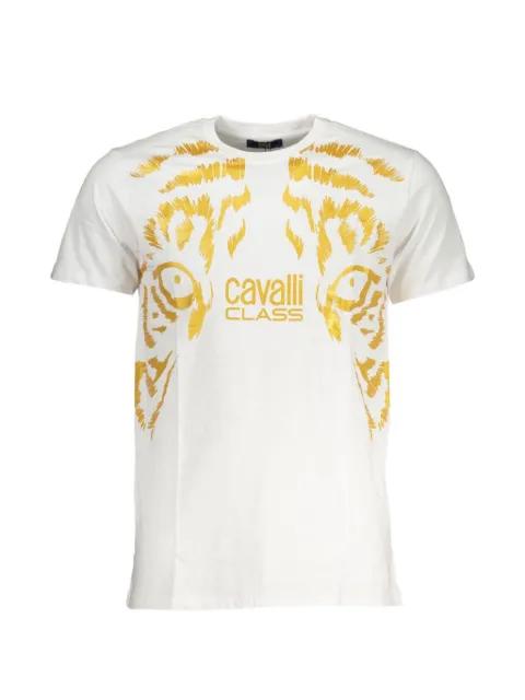 logo-print T-shirt by CAVALLI CLASS
