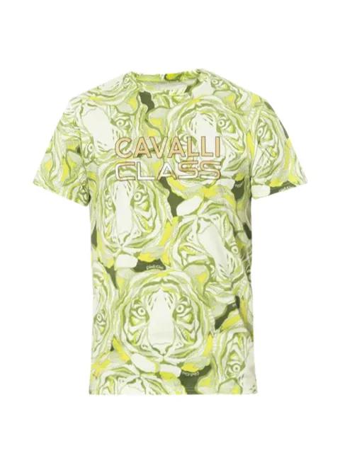 tiger-print T-shirt by CAVALLI CLASS