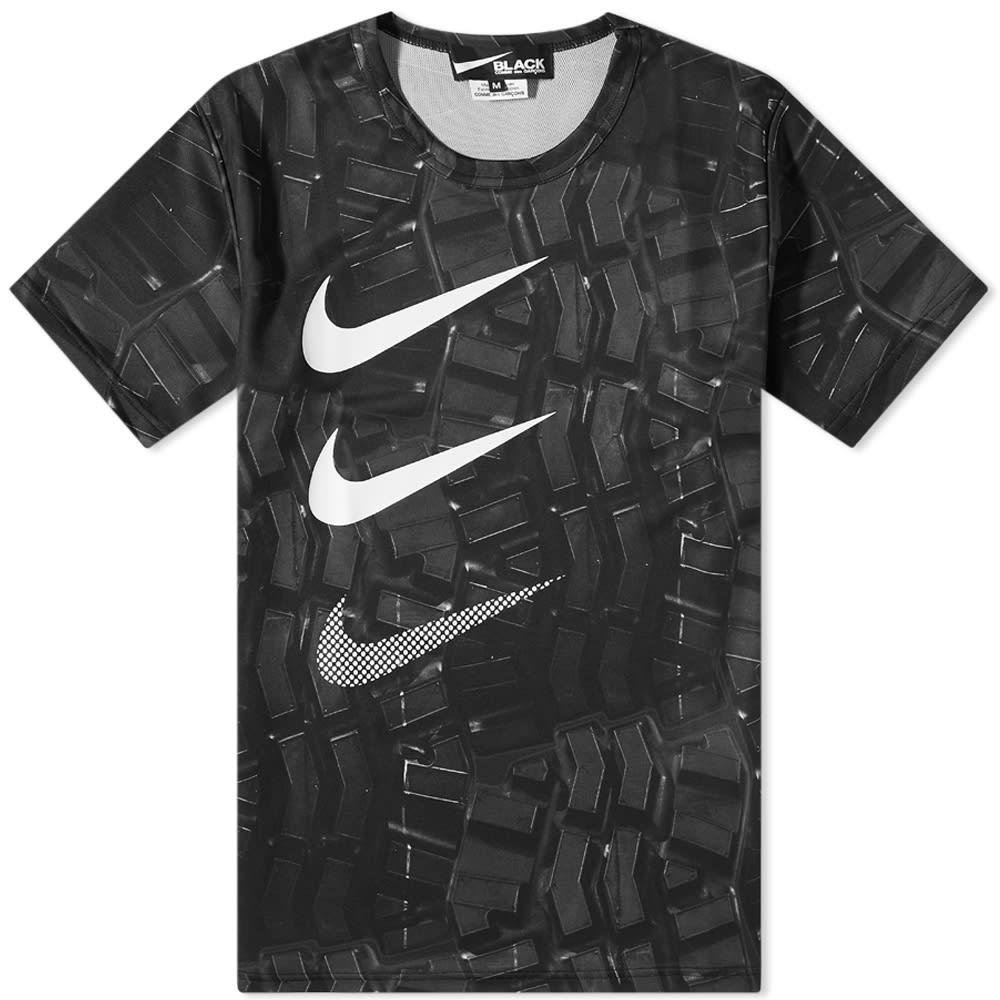 Comme des Garçons Black x Nike Vertical Multi Swoosh T-Shirt by CDG BLACK