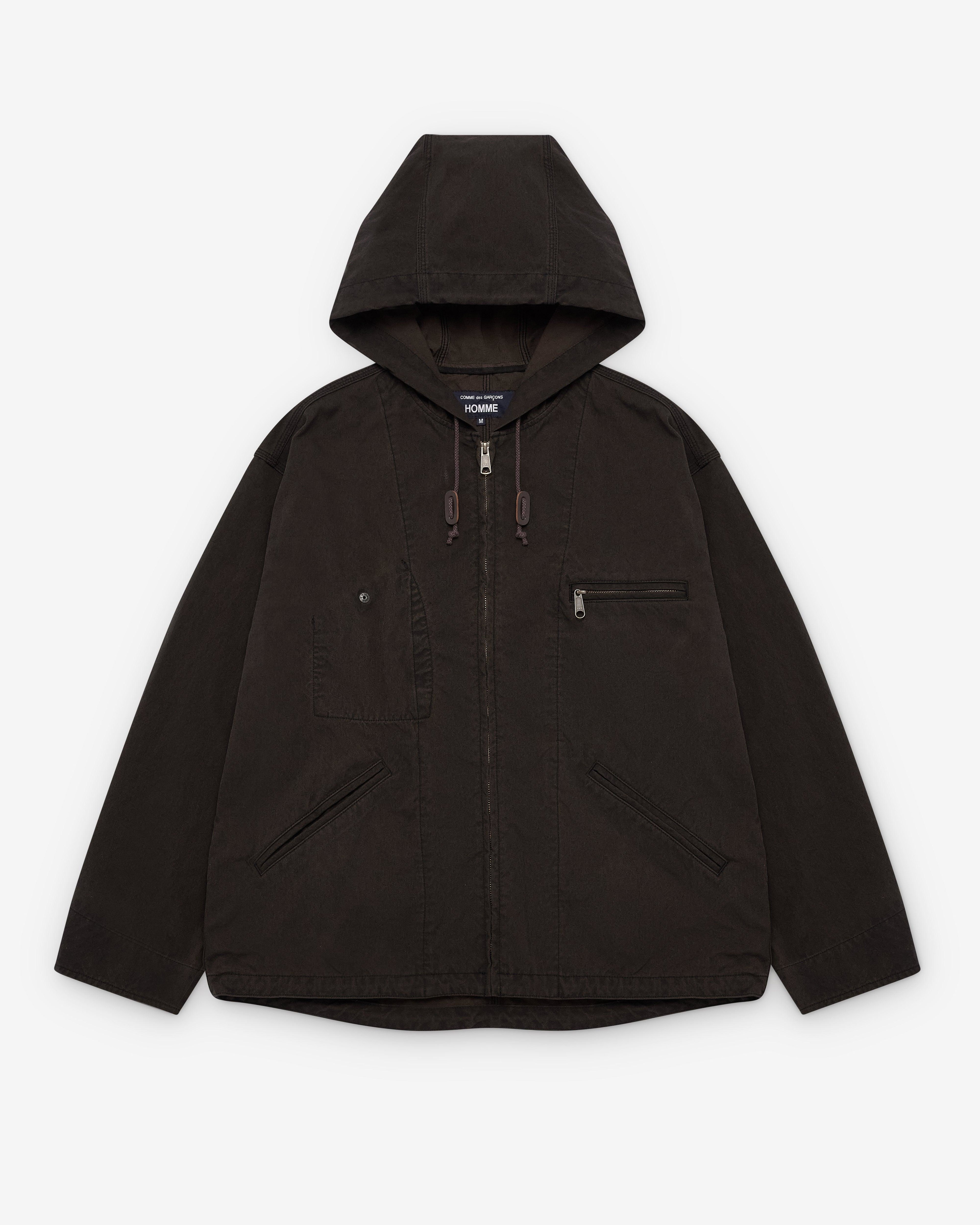 Comme des Garçons Homme - Men's Hooded Jacket - (Brown) by CDG HOMME