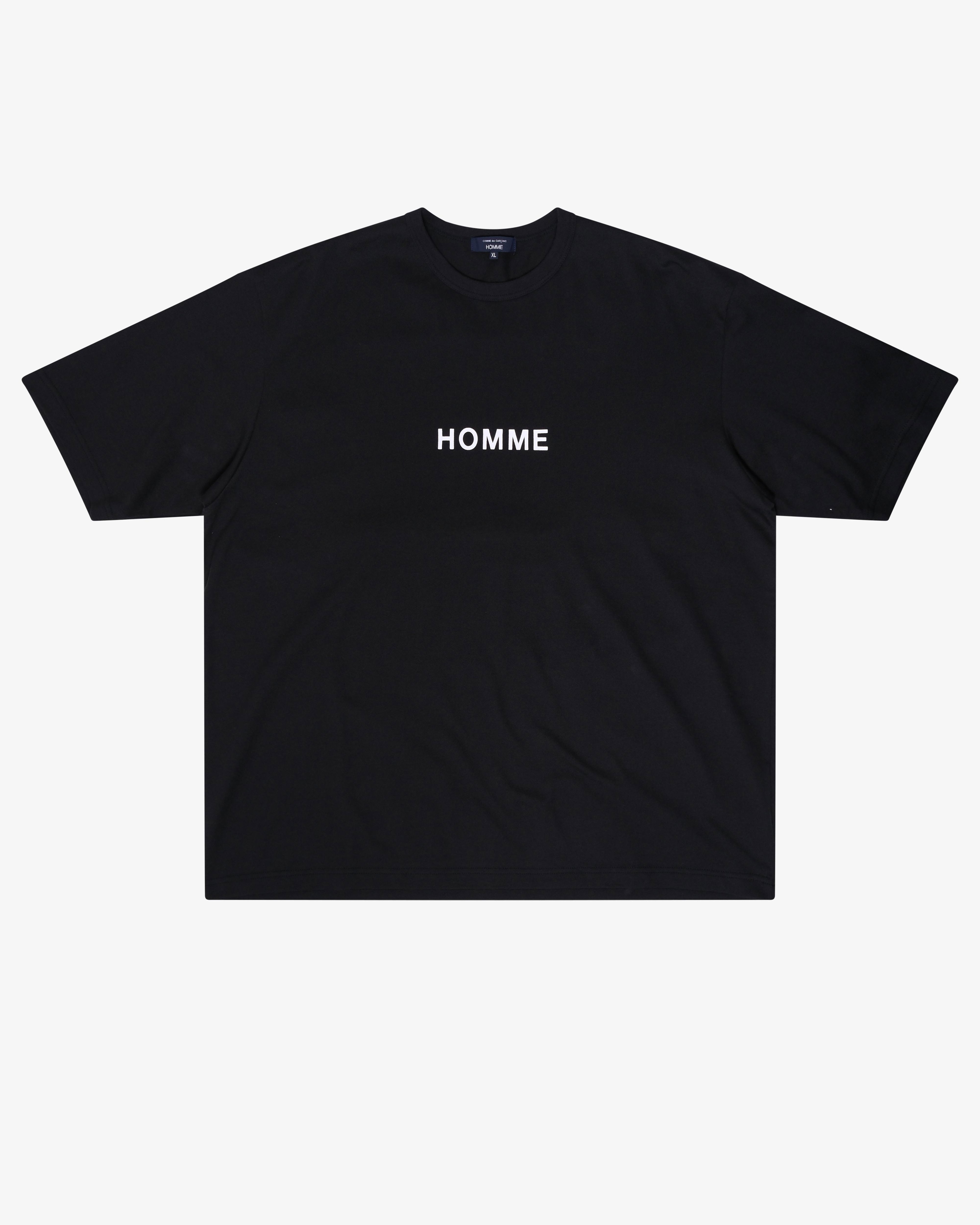 Comme des Garçons Homme - Men's Logo T-Shirt - (Black) by CDG HOMME