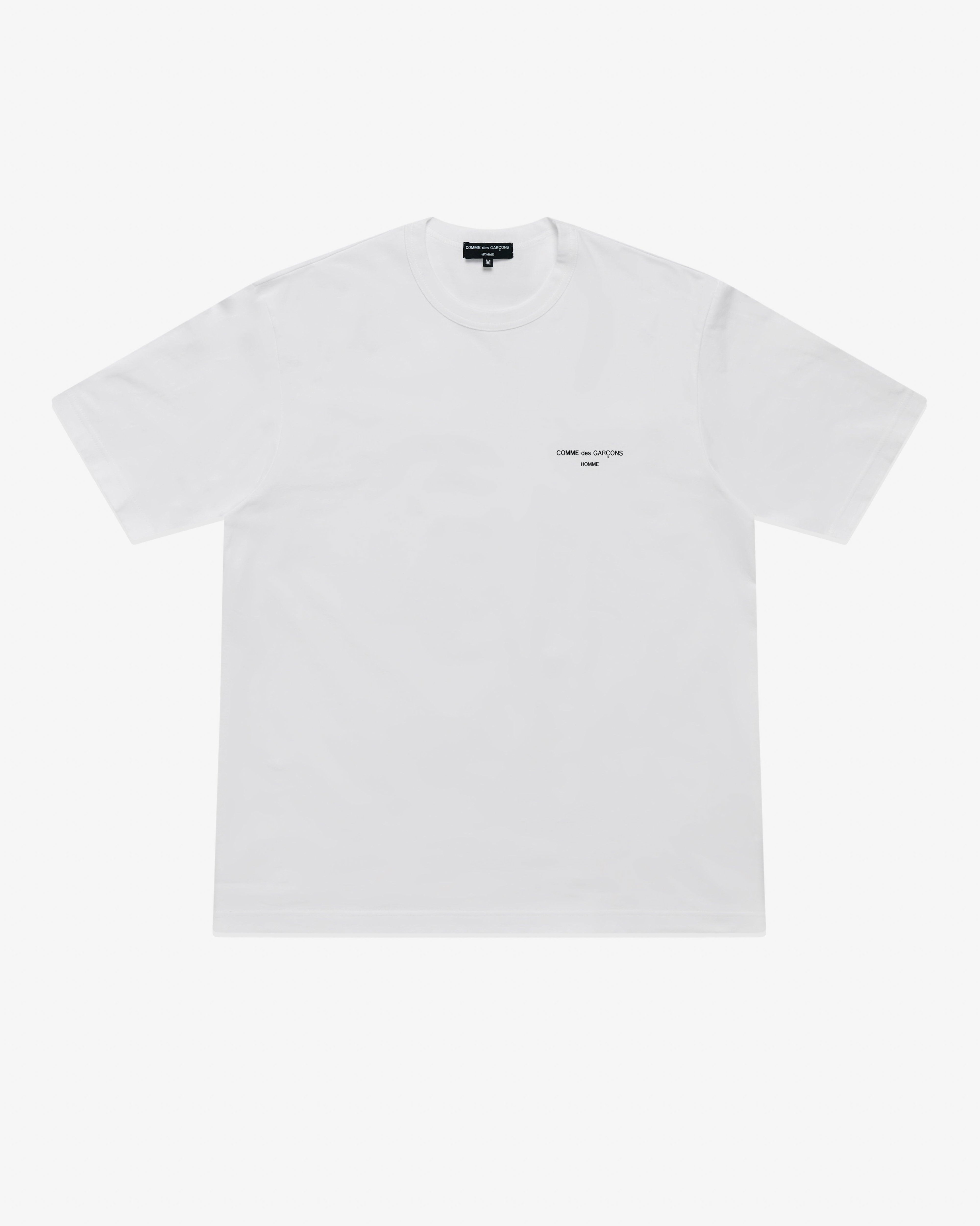 Comme des Garçons Homme - Men's Logo T-Shirt - (White) by CDG HOMME