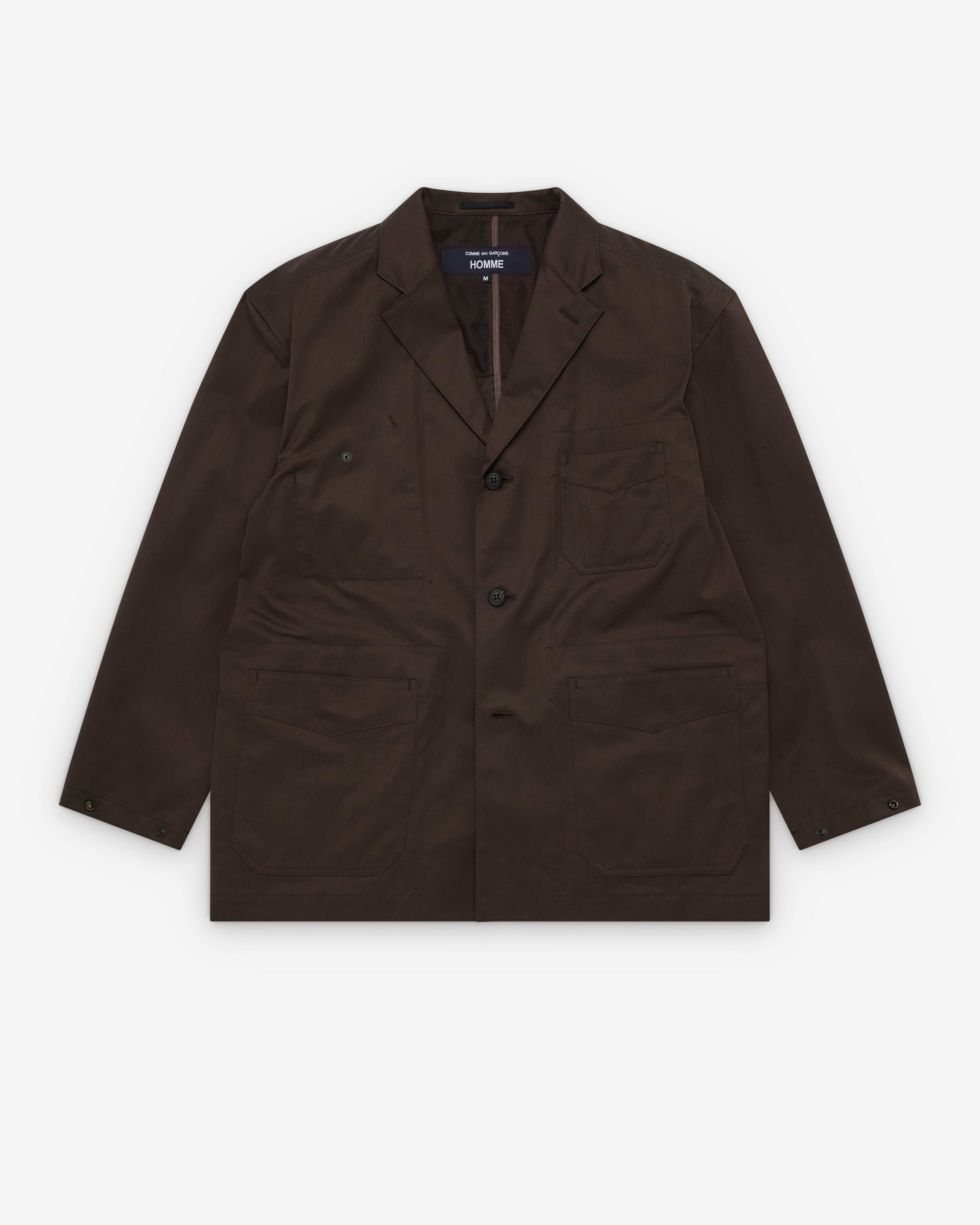 Comme des Garçons Homme - Men's Multi-Pocket Blazer - (Dark Brown) by CDG HOMME