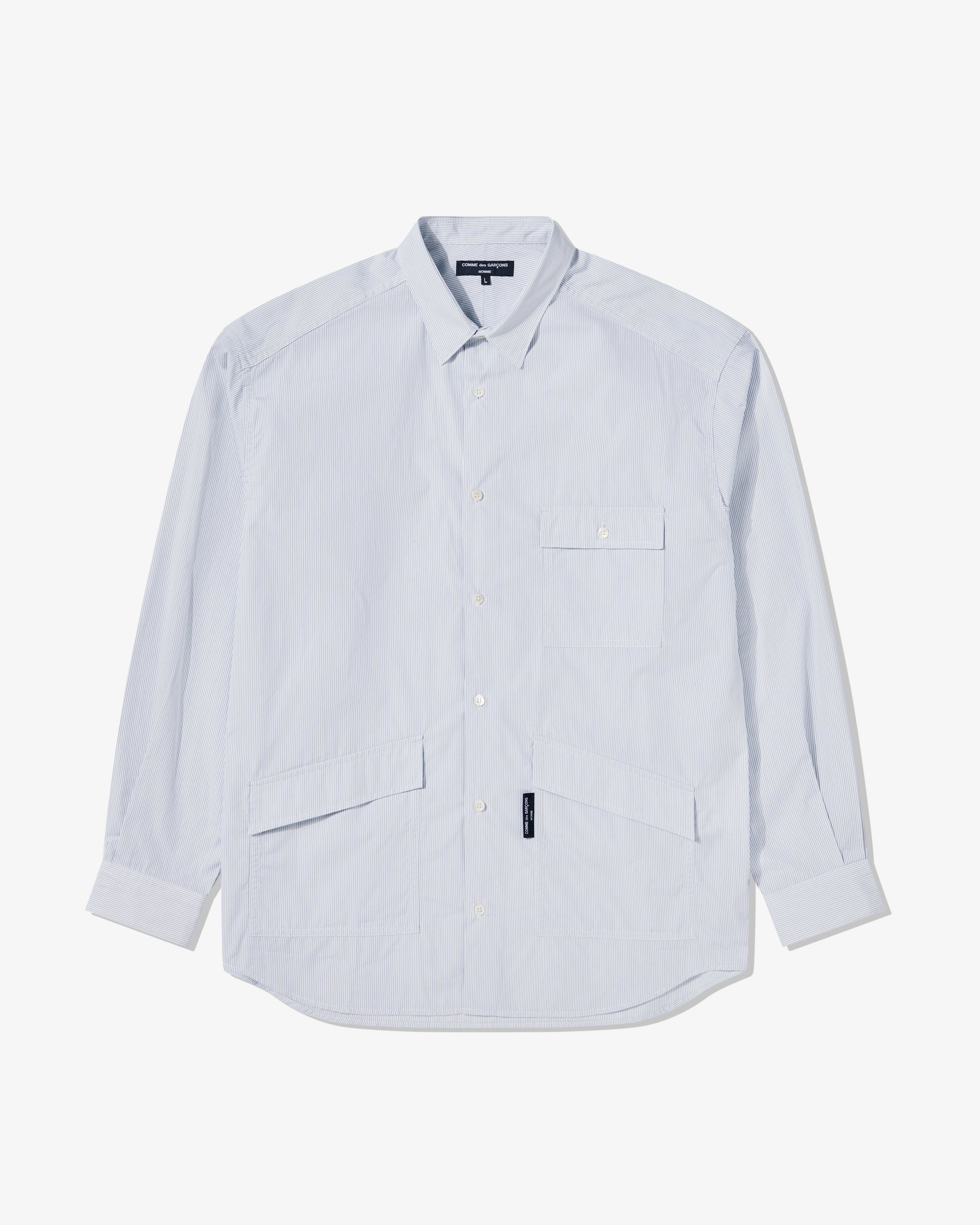 Comme des Garçons Homme - Men’s Pocket Shirt - (Stripe) by CDG HOMME