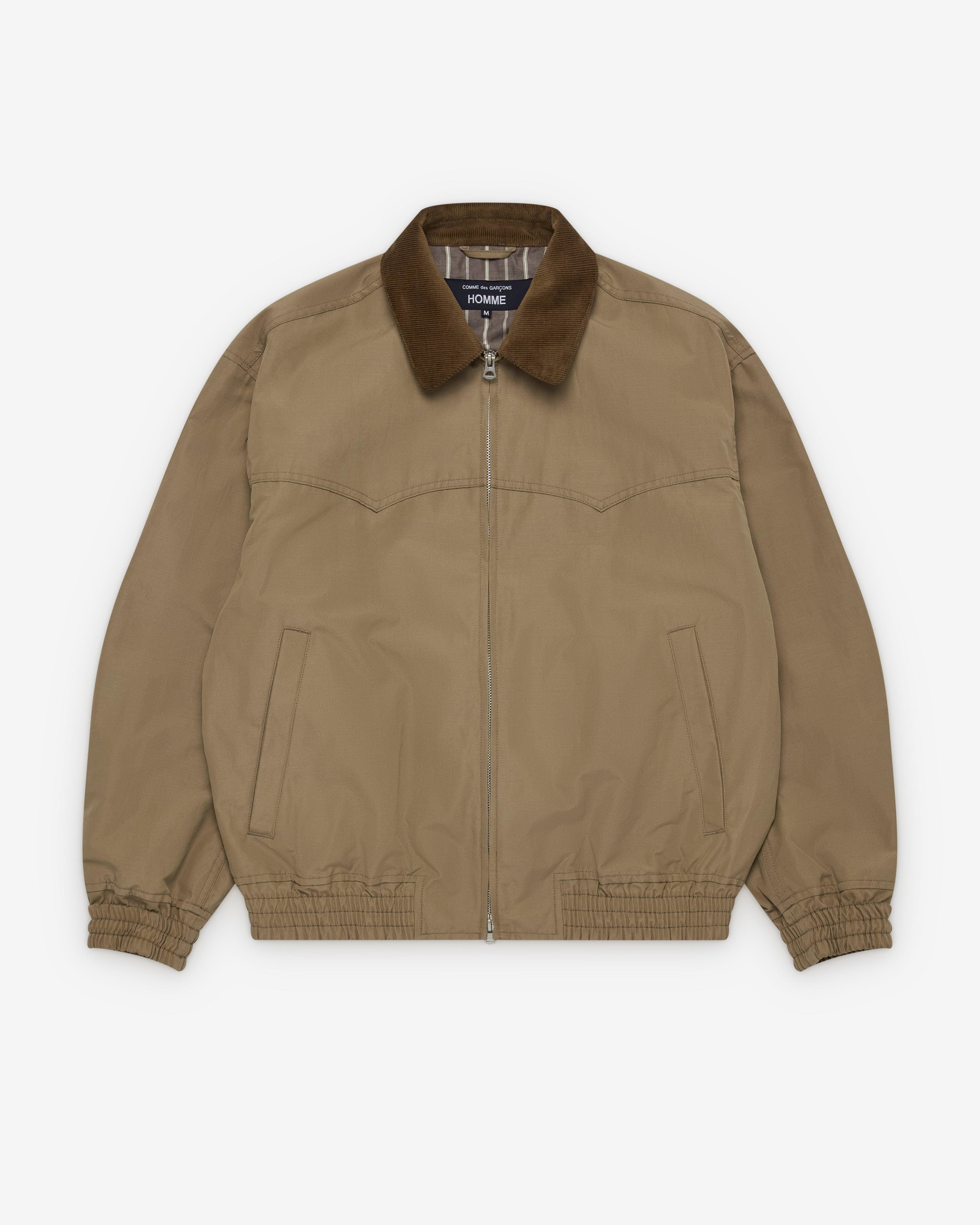 Comme des Garçons Homme - Men's Ruched Zip Jacket - (Beige) by CDG HOMME