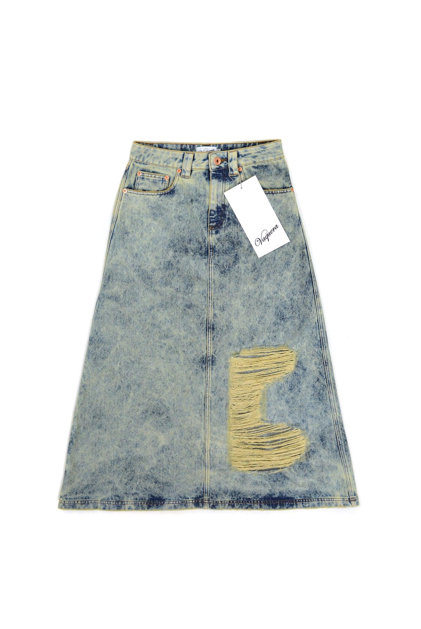 Vaquera Acid Soy Denim Skirt by CDGVAQ