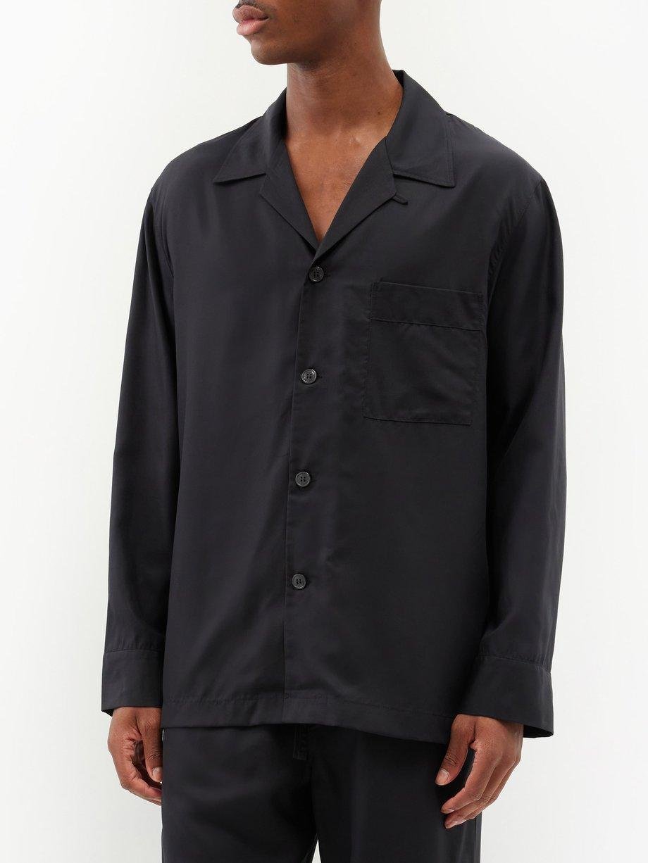 Patch-pocket lyocell pyjama top by CDLP