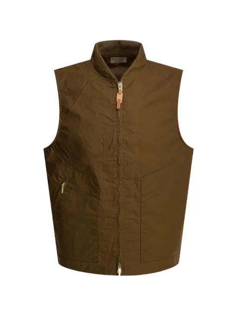 buckled-side zip-pocket gilet by CECCARELLI