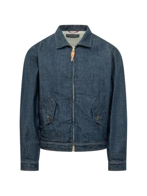 zip-up denim jacket by CECCARELLI