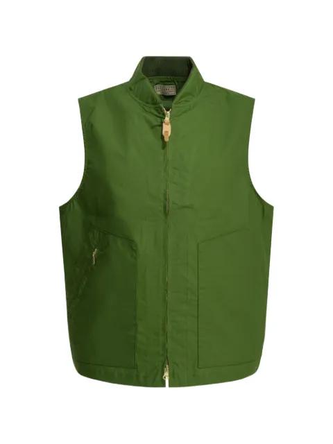 zip-up gilet by CECCARELLI