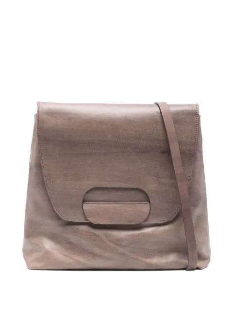 flap-detail leather shoulder bag by CECCHI DE ROSSI