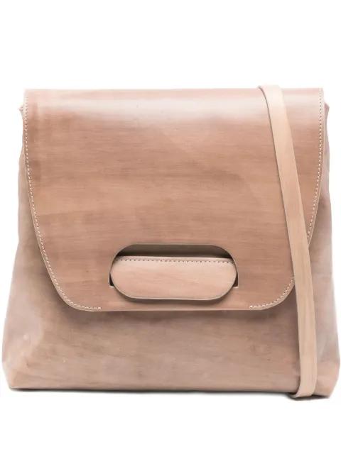 leather flap-detail shoulder bag by CECCHI DE ROSSI