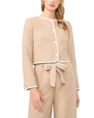 Contrast Patch Pocket Jacket by CECE