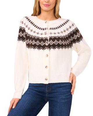 Fair Isle Raglan Cardigan by CECE