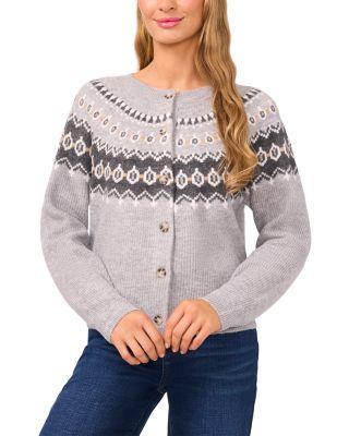 Fair Isle Raglan Cardigan by CECE