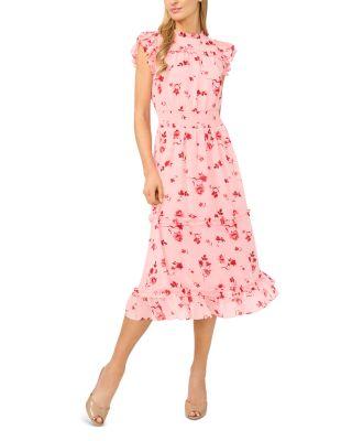 Flutter Sleeve Midi Dress by CECE