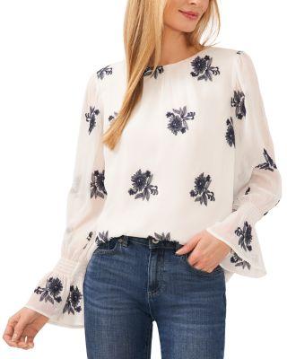 Long Sleeve Bell Cuff Top by CECE
