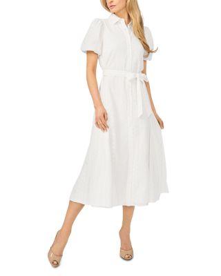 Puff Sleeve Midi Shirtdress by CECE