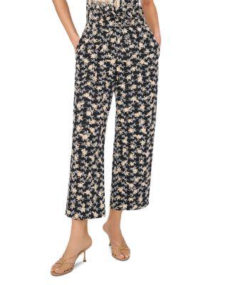 Pull On Printed Eyelet Pants by CECE