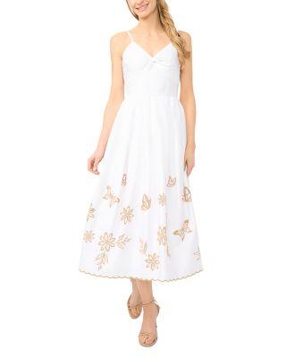 Spaghetti Strap Twist Bodice Dress by CECE