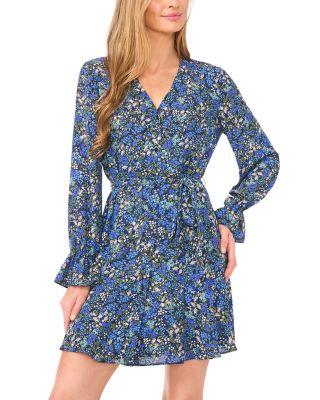 Tie Waist Flared Cuff Dress by CECE