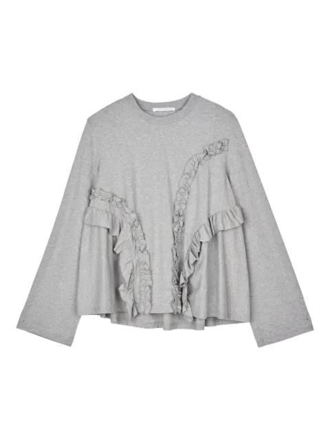 Alva ruffled-detail T-shirt by CECILIE BAHNSEN