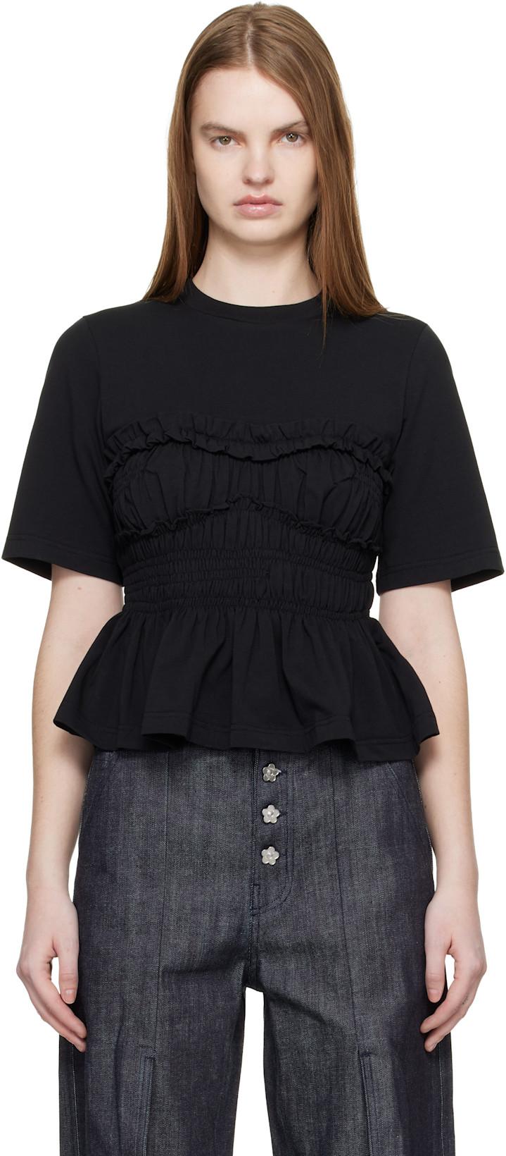 Black CBvilde T-shirt by CECILIE BAHNSEN