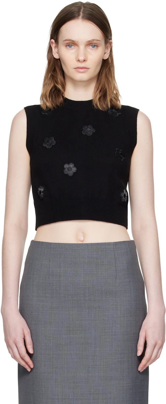 Black Dean Sweater Vest by CECILIE BAHNSEN