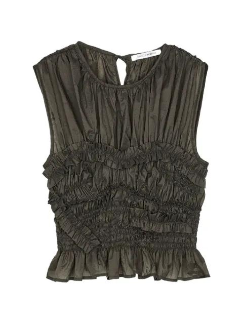 CBuphi ruffled ripstop top by CECILIE BAHNSEN