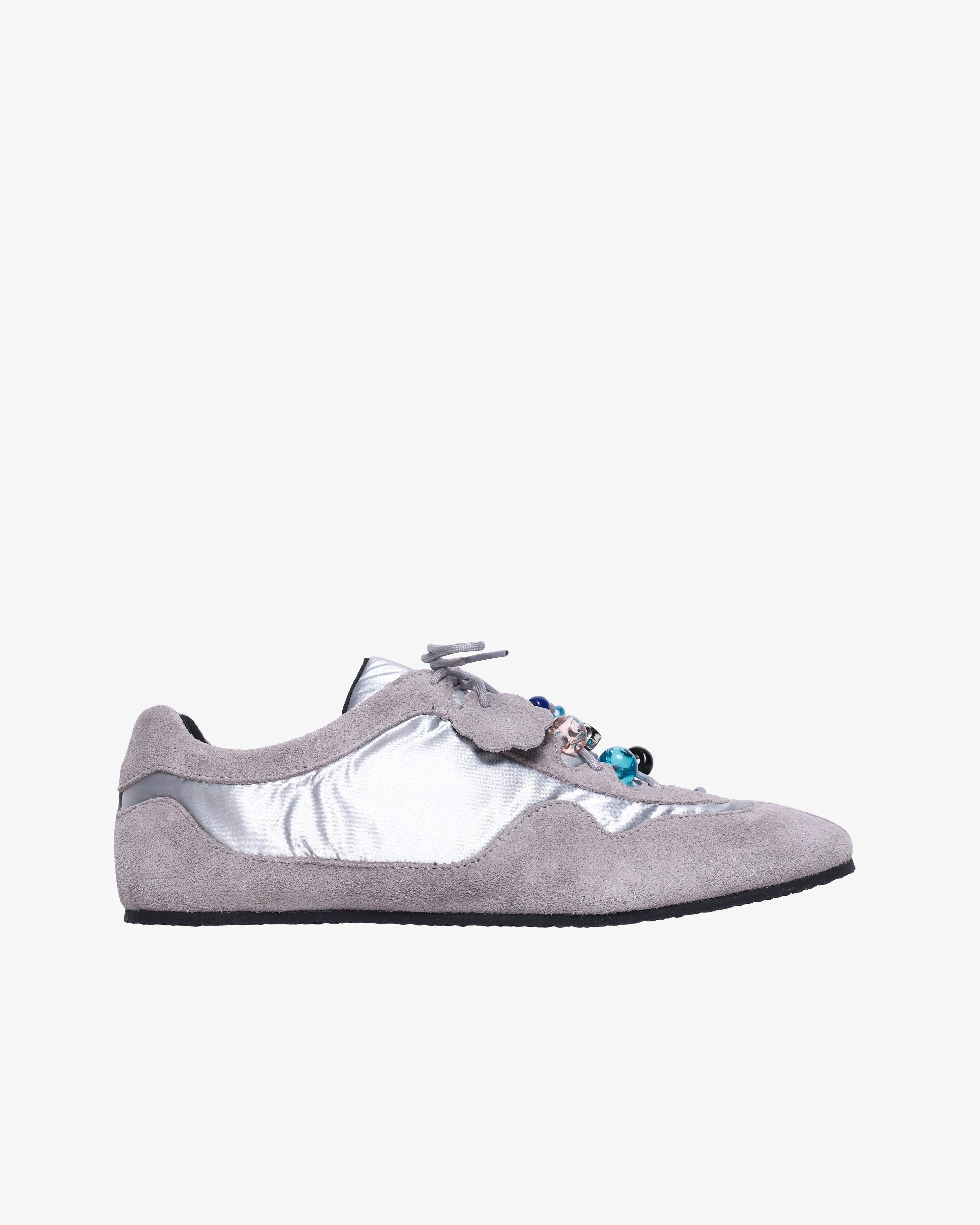 Cecilie Bahnsen - Women's Blaise Sneakers Suede - (Silver) by CECILIE BAHNSEN