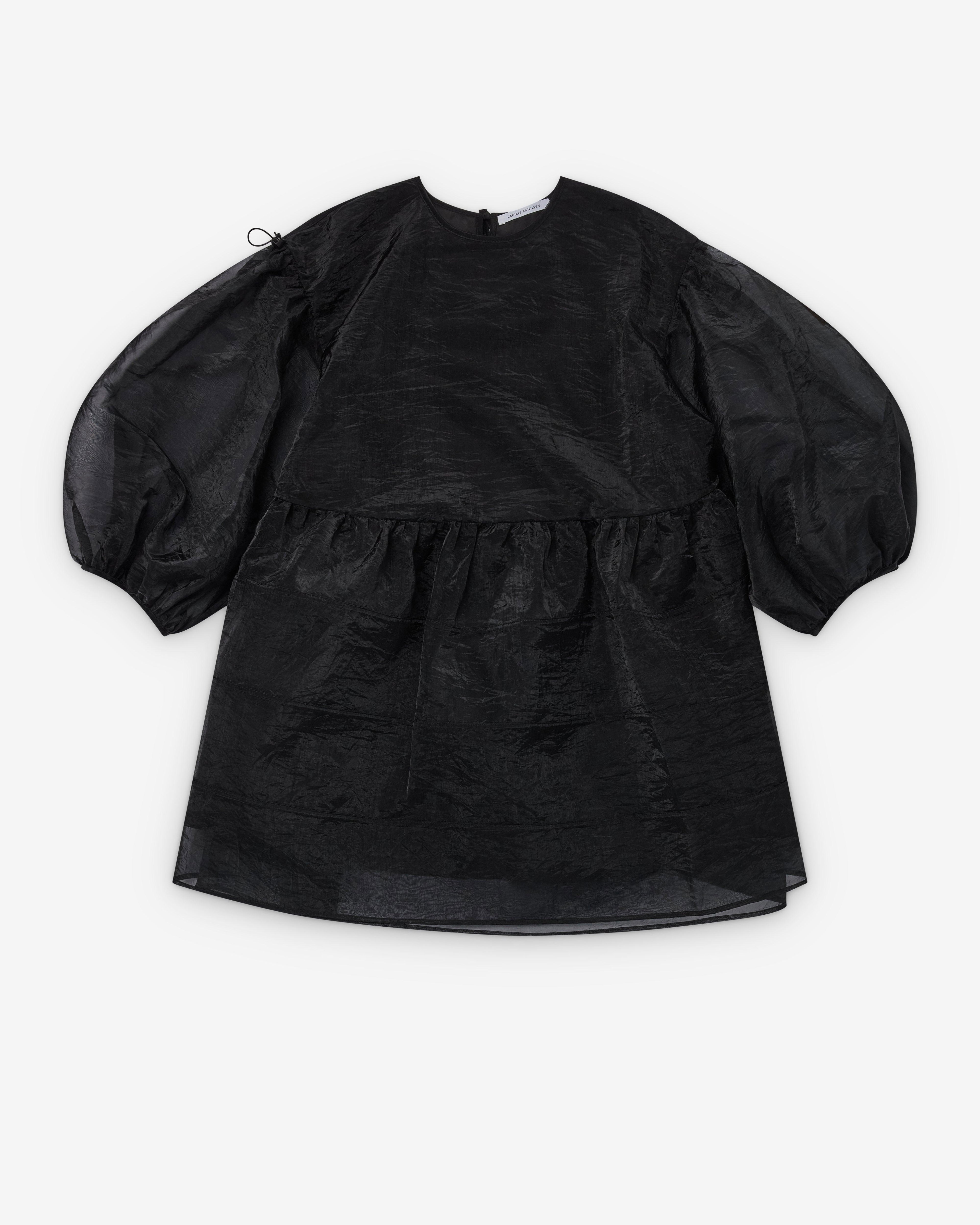 Cecilie Bahnsen - Women's Cbdarcy Dress Liquid Myrtia - (Black) by CECILIE BAHNSEN