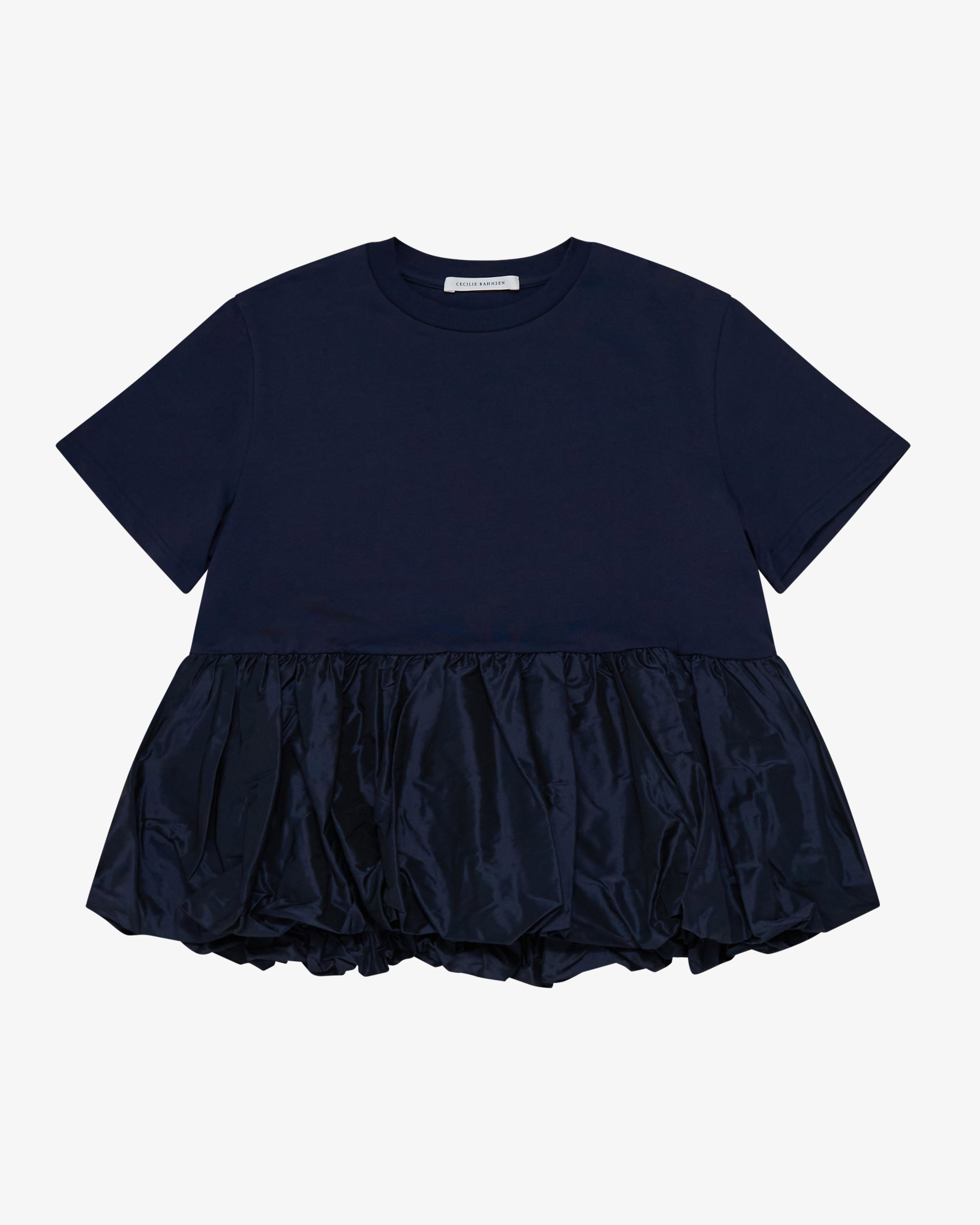 Cecilie Bahnsen - Women's Cooper T-Shirt Jersey - (Navy) by CECILIE BAHNSEN