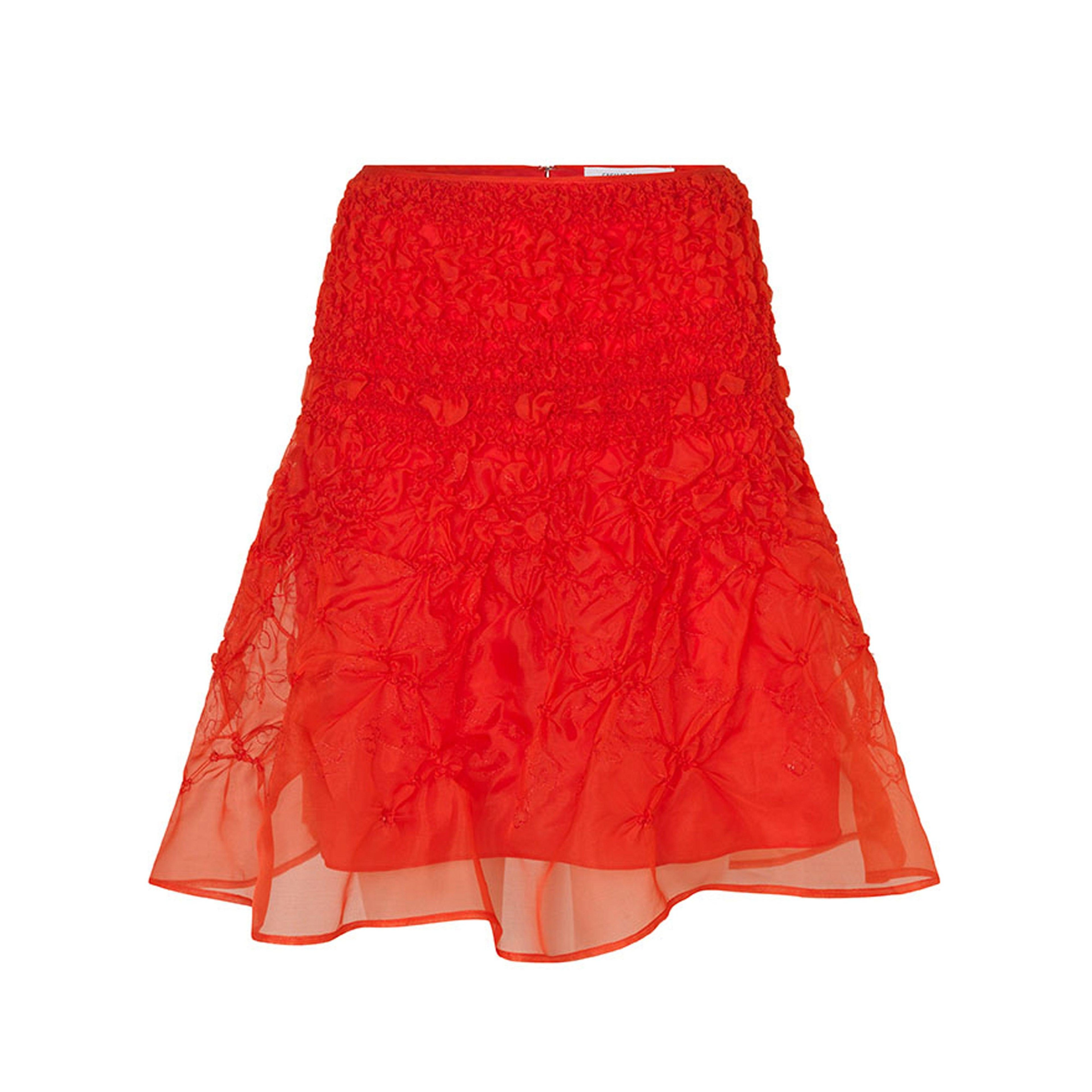 Cecilie Bahnsen - Women's Short Smock Skirt - (Red) by CECILIE BAHNSEN