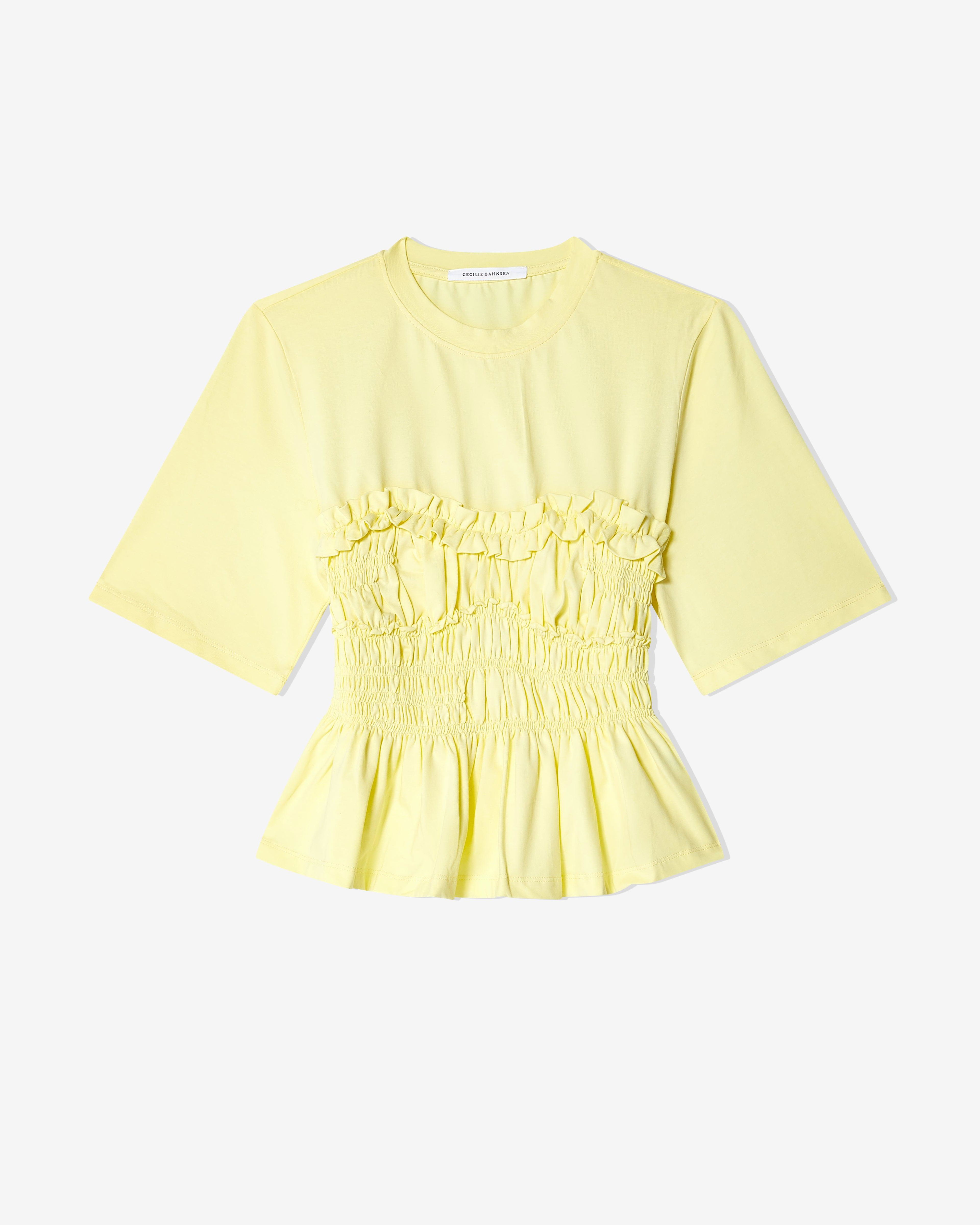 Cecilie Bahnsen - Women's Vilde Top - (Yellow) by CECILIE BAHNSEN