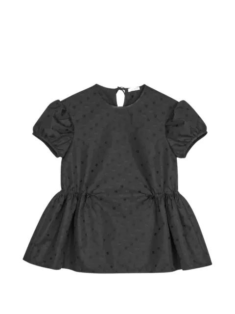 Chiara jacquard gathered blouse by CECILIE BAHNSEN