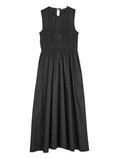 Christy gathered-detail midi dress by CECILIE BAHNSEN