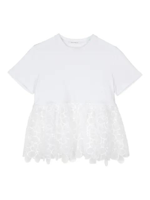 Conni lace-panel T-shirt by CECILIE BAHNSEN