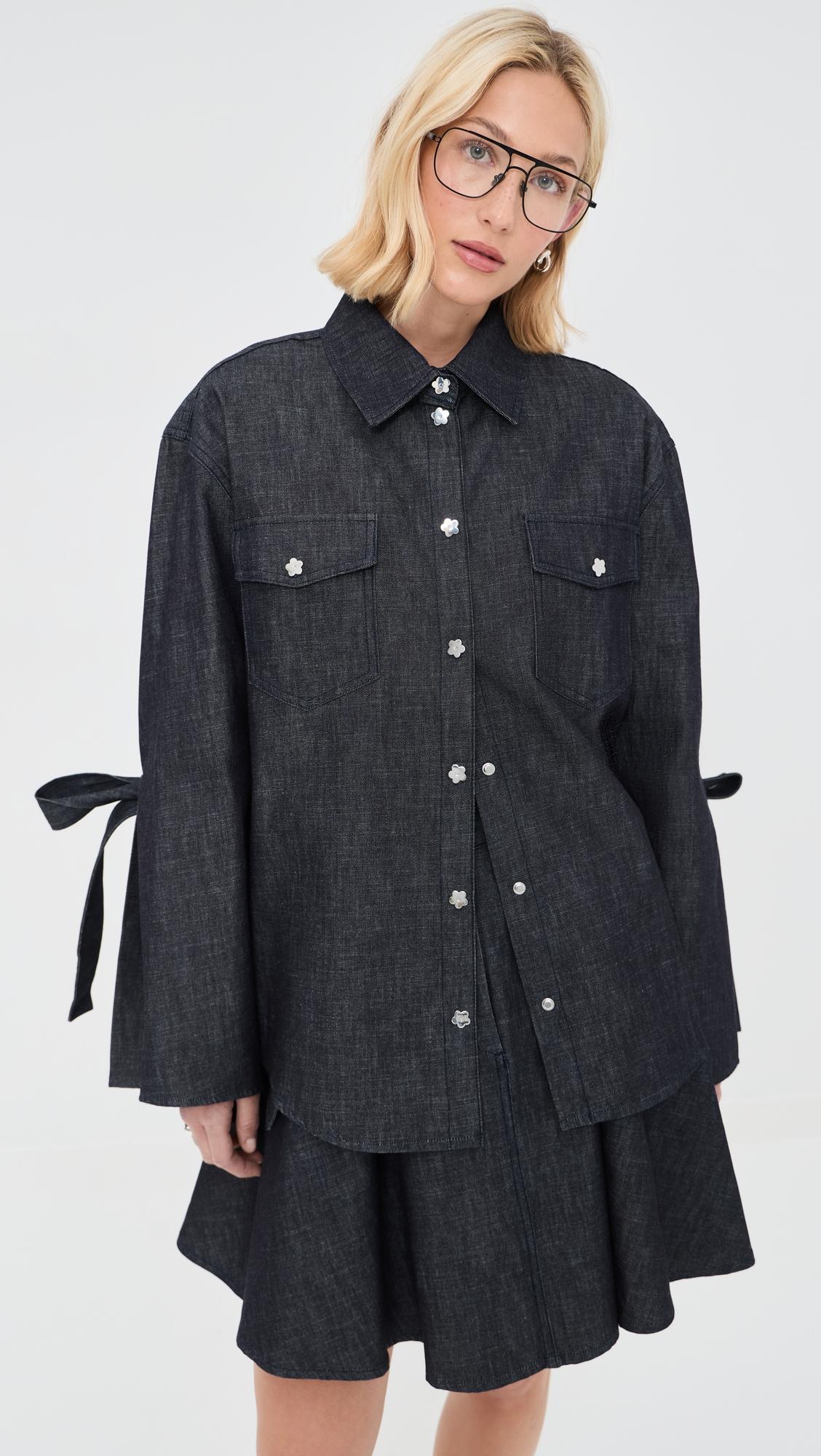 Coral Denim Shirt by CECILIE BAHNSEN