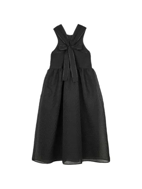 Dora bow-detail cloqué dress by CECILIE BAHNSEN