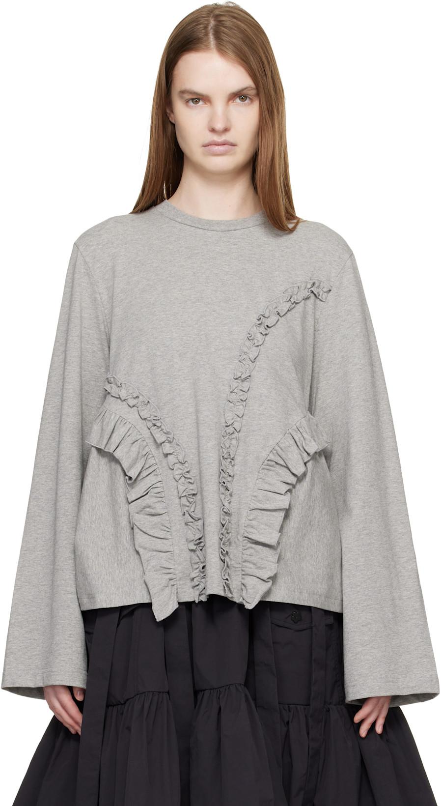 Gray CBalva T-shirt by CECILIE BAHNSEN