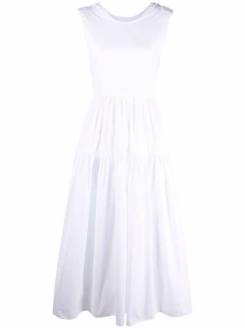 Ruth tiered open-back dress by CECILIE BAHNSEN