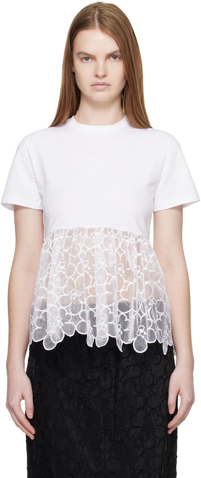 White CBconni T-shirt by CECILIE BAHNSEN