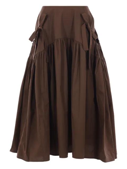 bow-detail maxi skirt by CECILIE BAHNSEN