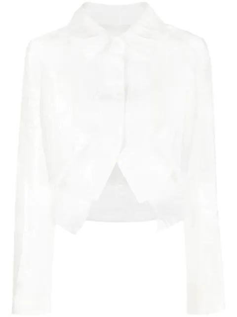 cut-out cropped jacket by CECILIE BAHNSEN