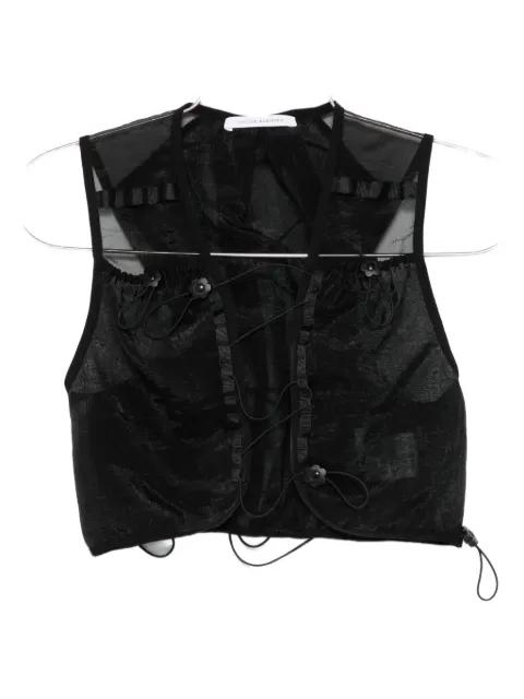 drawstring-fastening vest by CECILIE BAHNSEN