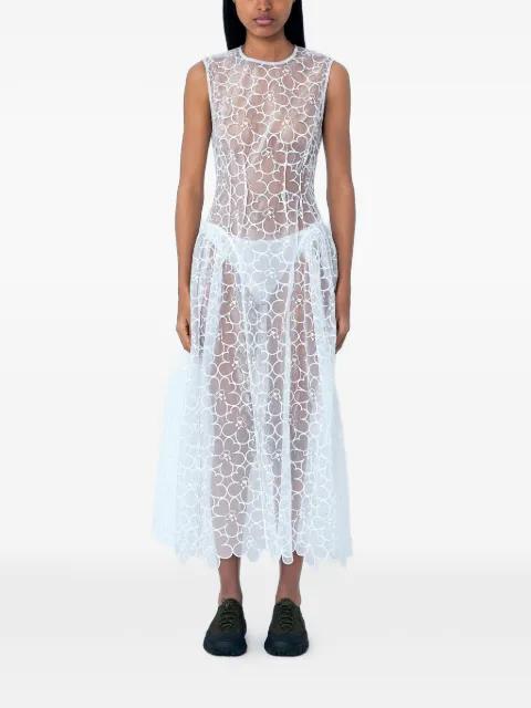 floral lace midi dress by CECILIE BAHNSEN